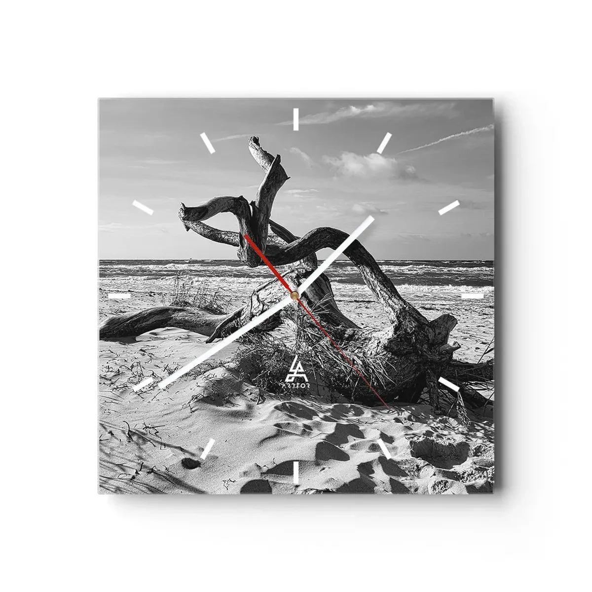 Vægur, Uret - Havets skulptur - 30x30 cm