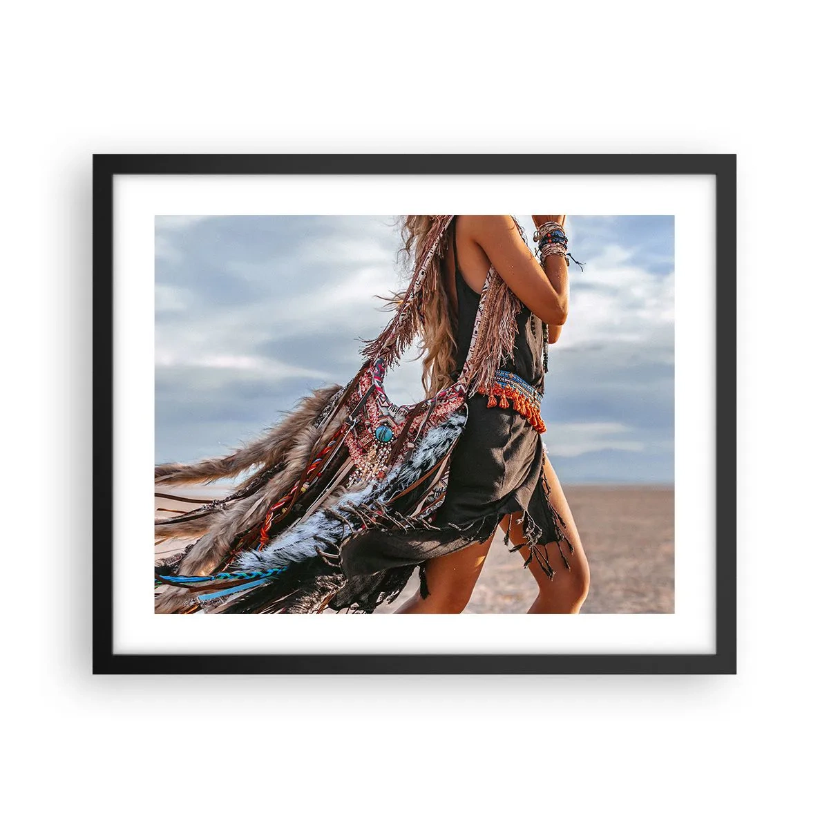 Plakat i sort ramme - Shamanens pige - 50x40 cm