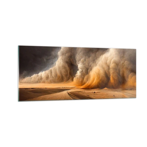 Billede på glas - Ørkenens vrede - 100x40 cm