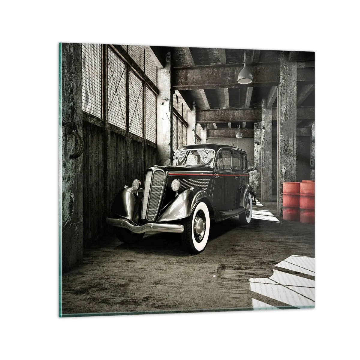 Billede på glas - 1930'ernes vedvarende elegance. - 70x70 cm