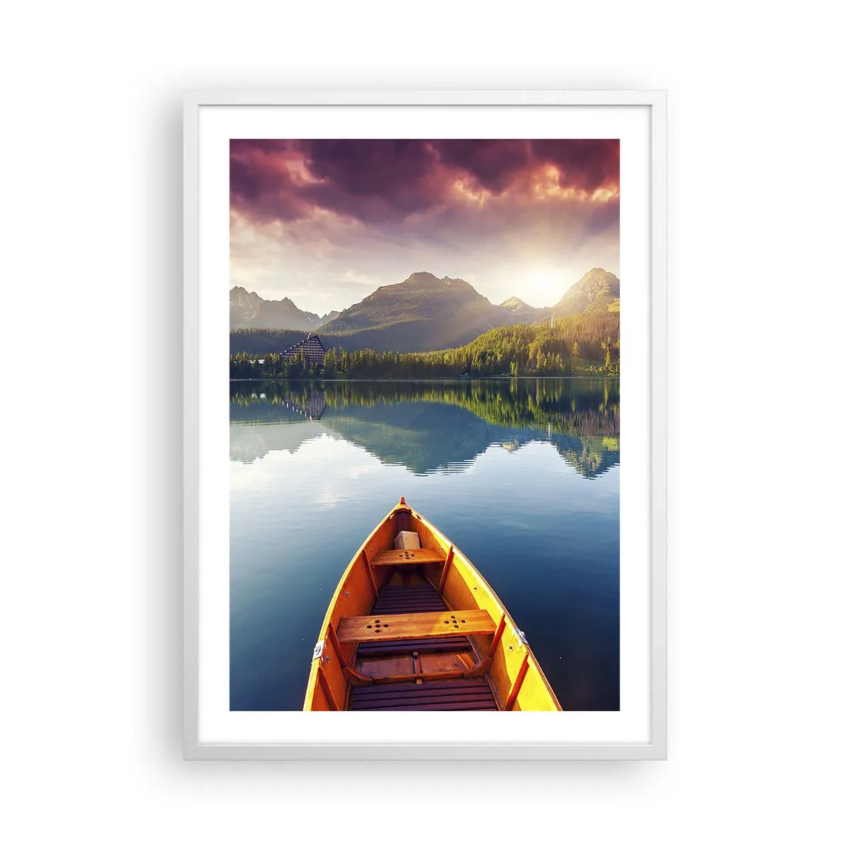 Plakat i hvid ramme - Intet imod naturen - 50x70 cm