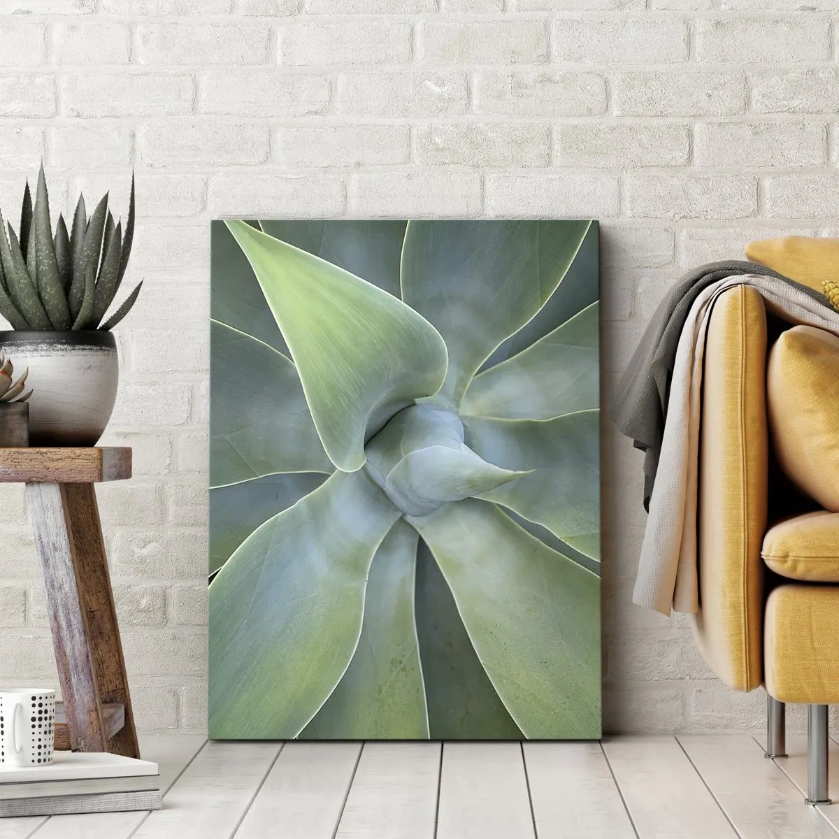 Lærredstryk - Billede på lærred - Den grønne fødsel - 55x100 cm