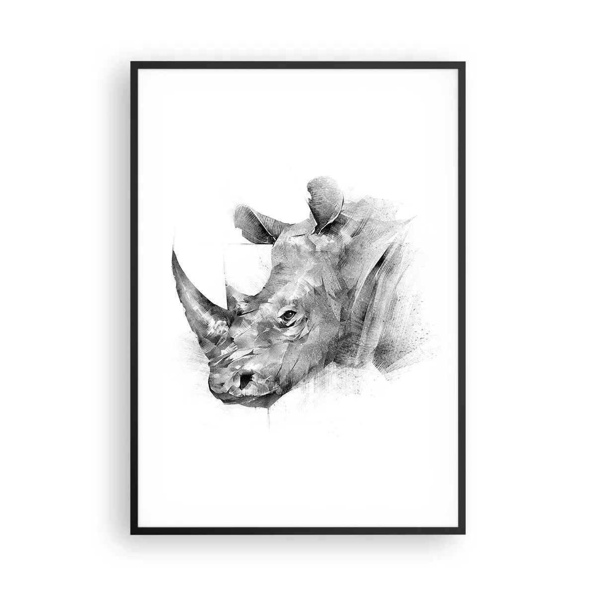 Plakat i sort ramme - Afrikansk portræt - 70x100 cm