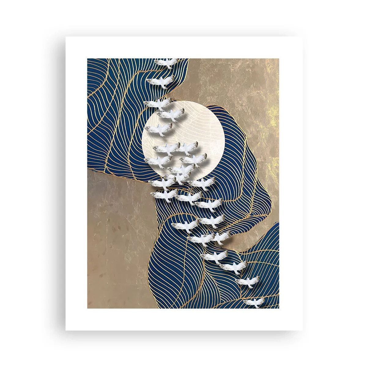 Plakat - Frihed, rejselyst, fællesskab - 40x50 cm