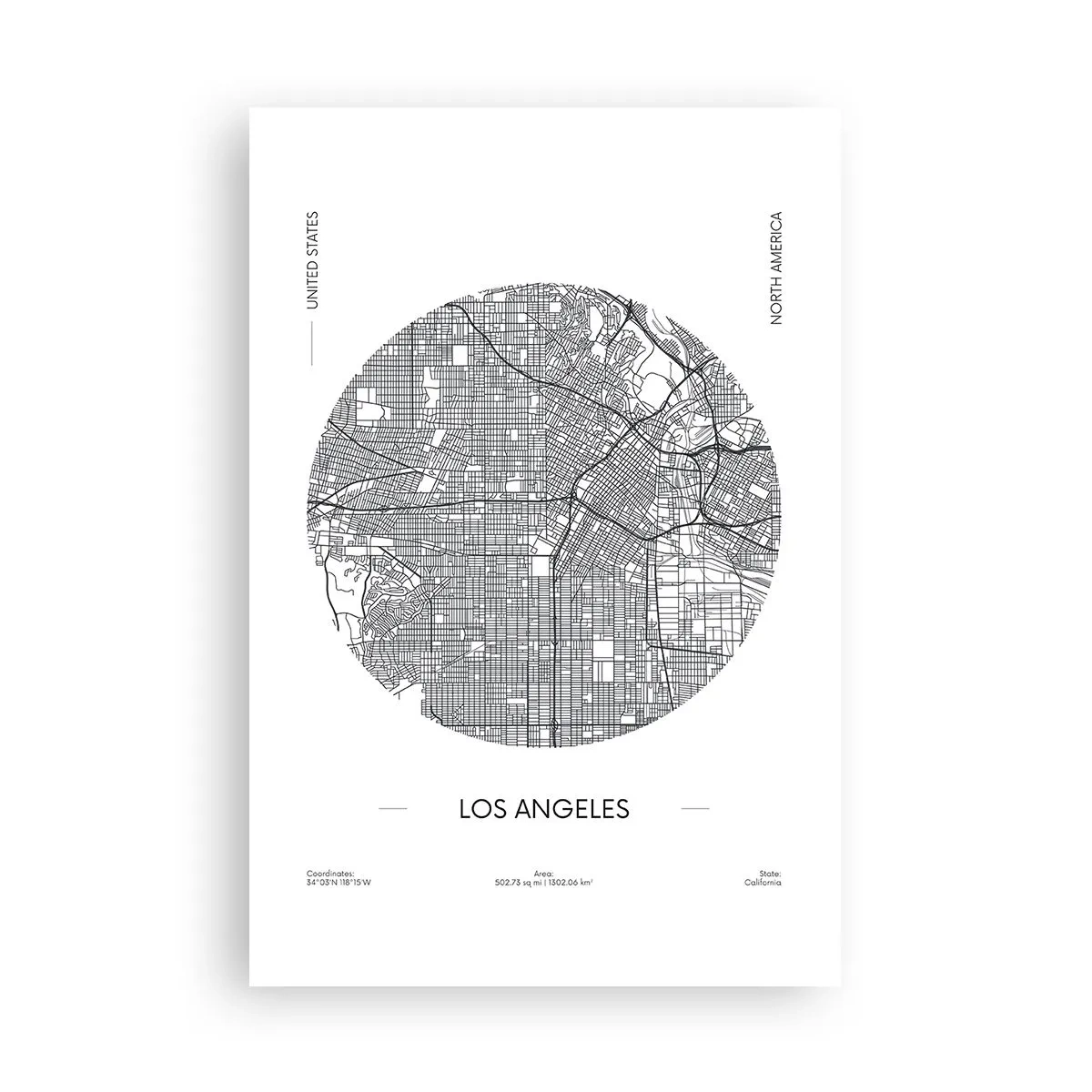 Plakat - Los Angeles' anatomi - 61x91 cm