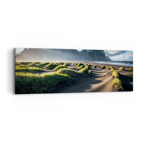 Lærredstryk - Billede på lærred - Harmoni mellem elementerne - 90x30 cm
