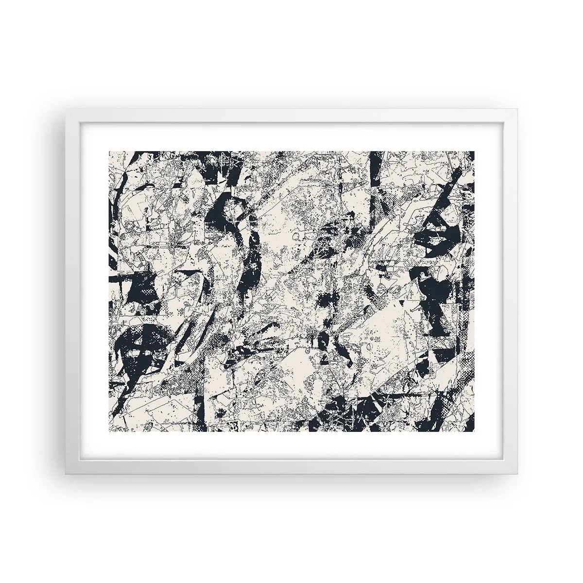 Plakat i hvid ramme - Modsætningernes gennemtrængning - 50x40 cm