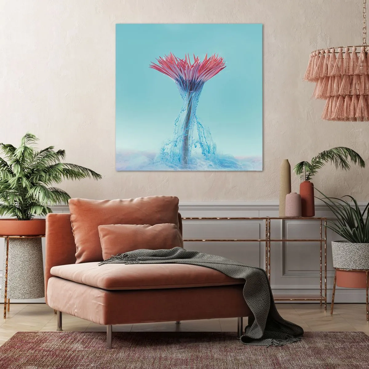 Lærredstryk - Billede på lærred - I en nærende omfavnelse - 50x50 cm