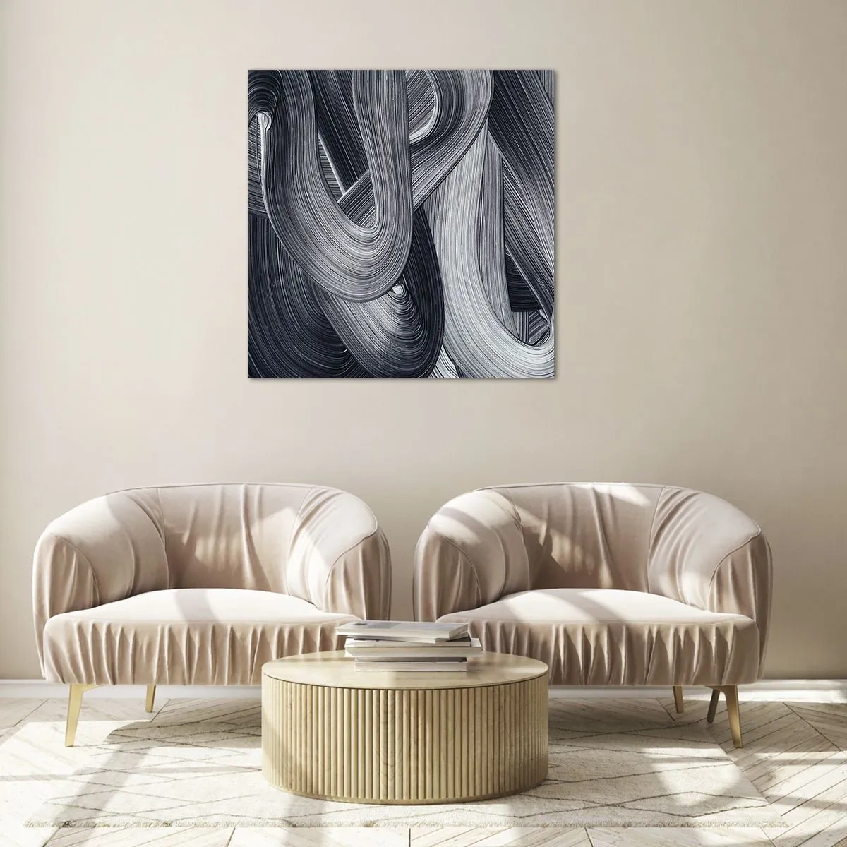 Billede på glas - Virkelighedens flygtighed - 50x50 cm