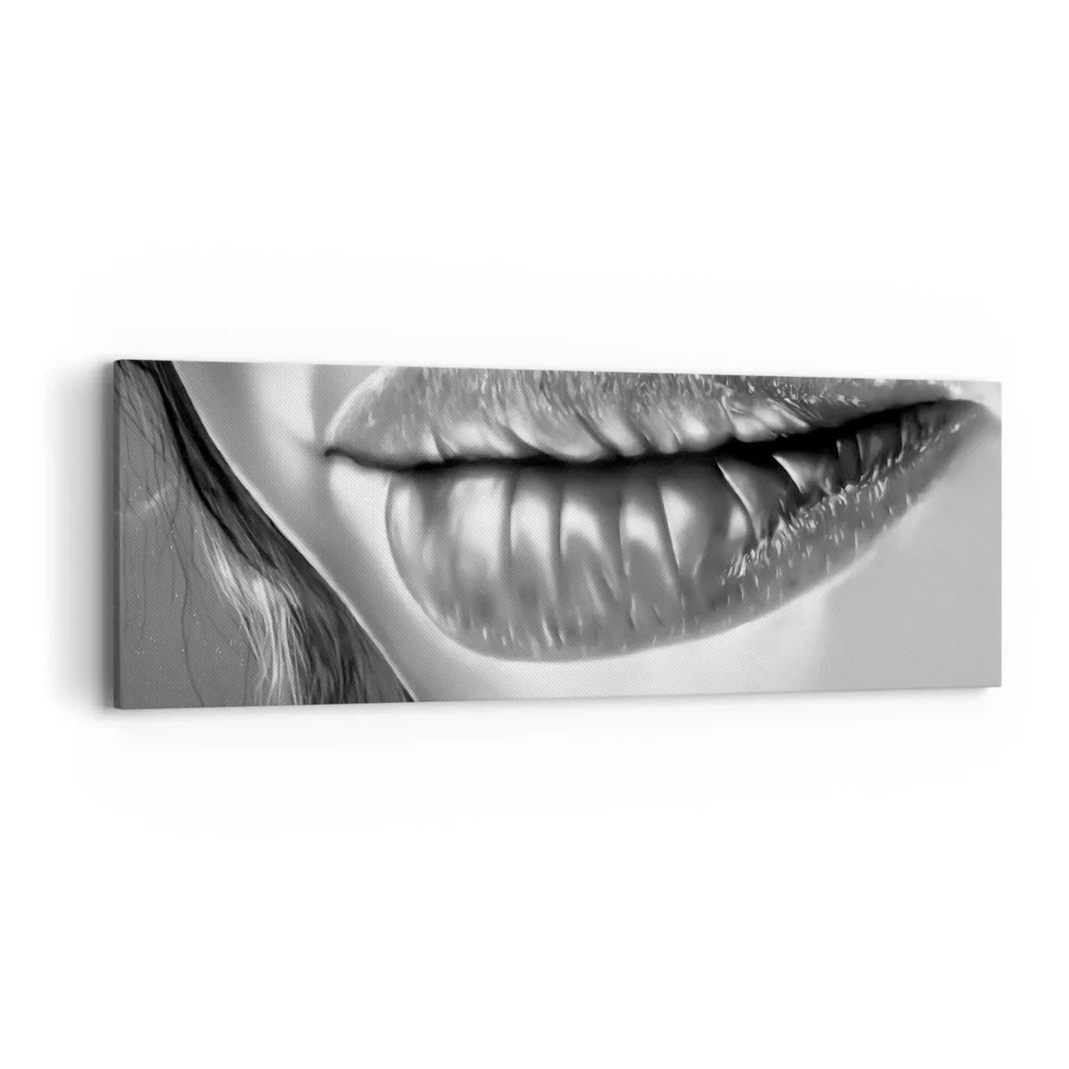 Lærredstryk - Billede på lærred - Jeg ved, hvad du tænker... - 90x30 cm