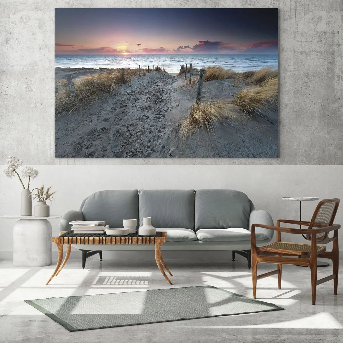Billede på glas - Du har udgydt en regnbue af strålende pragt.... - 100x40 cm