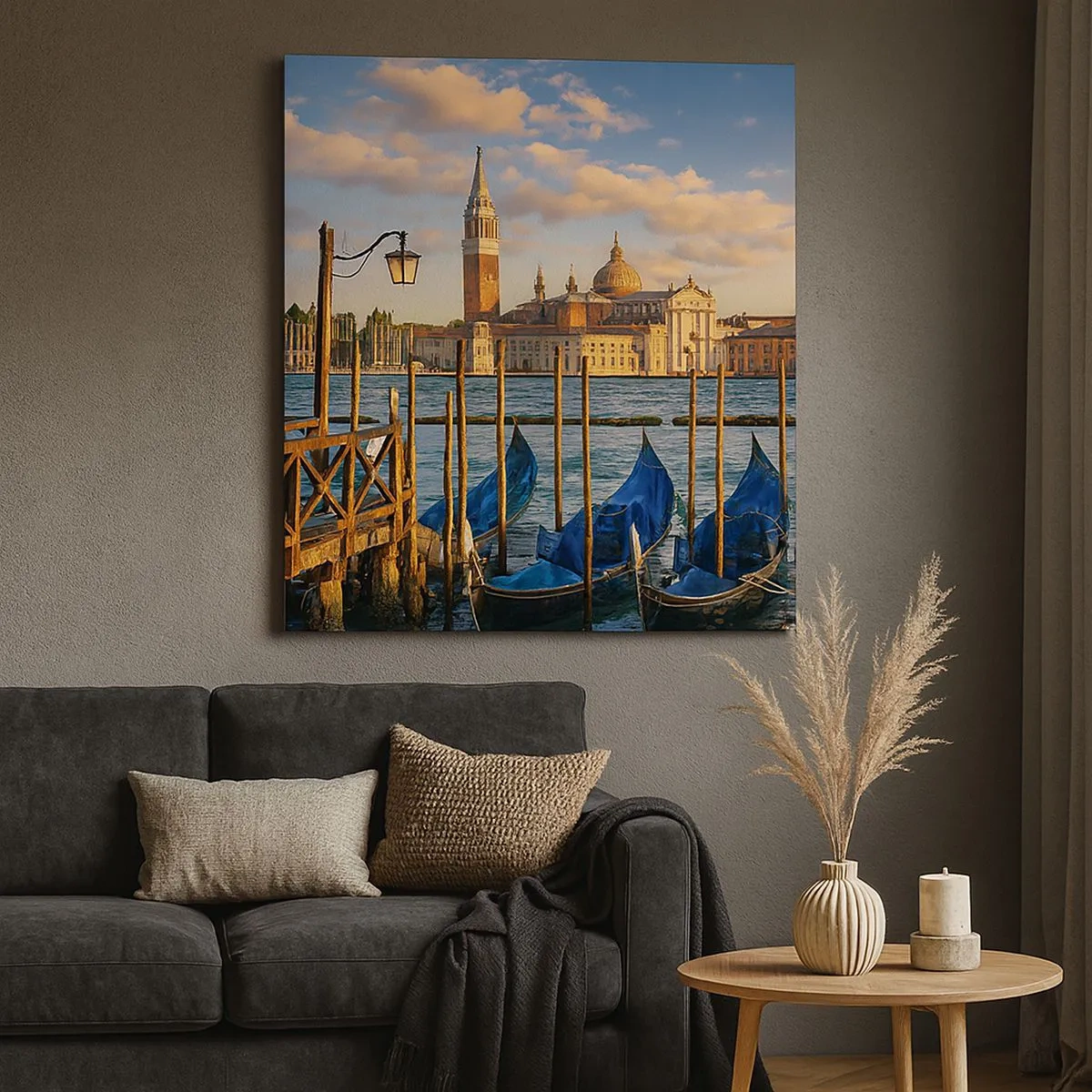 Lærredstryk - Billede på lærred - Naturens tempel - 30x30 cm