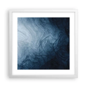 Plakat i hvid ramme - Ind i dybet - 40x40 cm