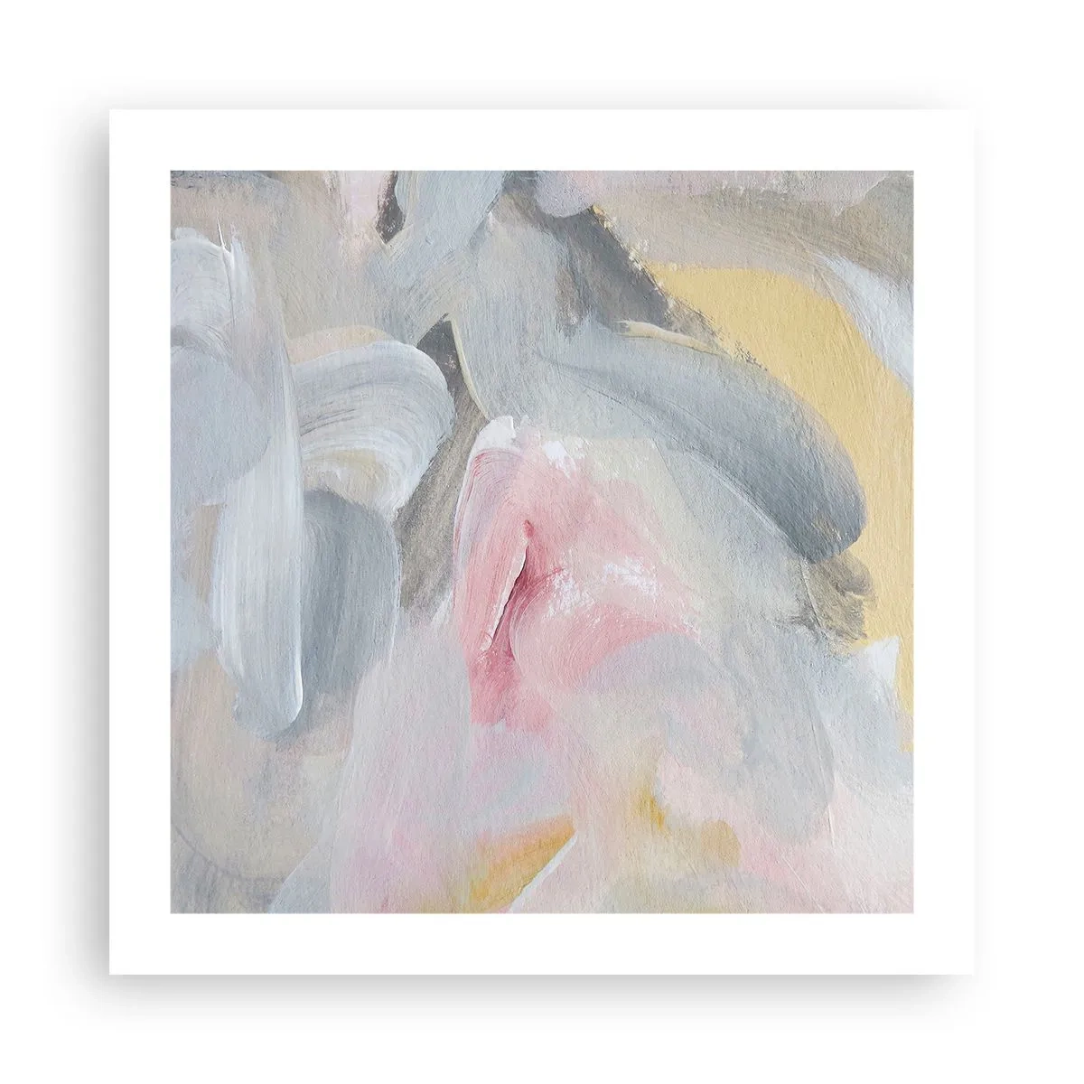 Plakat - I en pastelfarvet verden - 50x50 cm