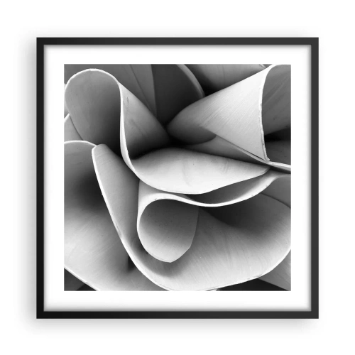 Plakat i sort ramme - Hvad der sker i rummet - 50x50 cm