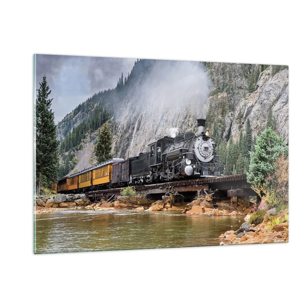 Billede på glas - Og hvorhen? Hvorhen? - 120x80 cm