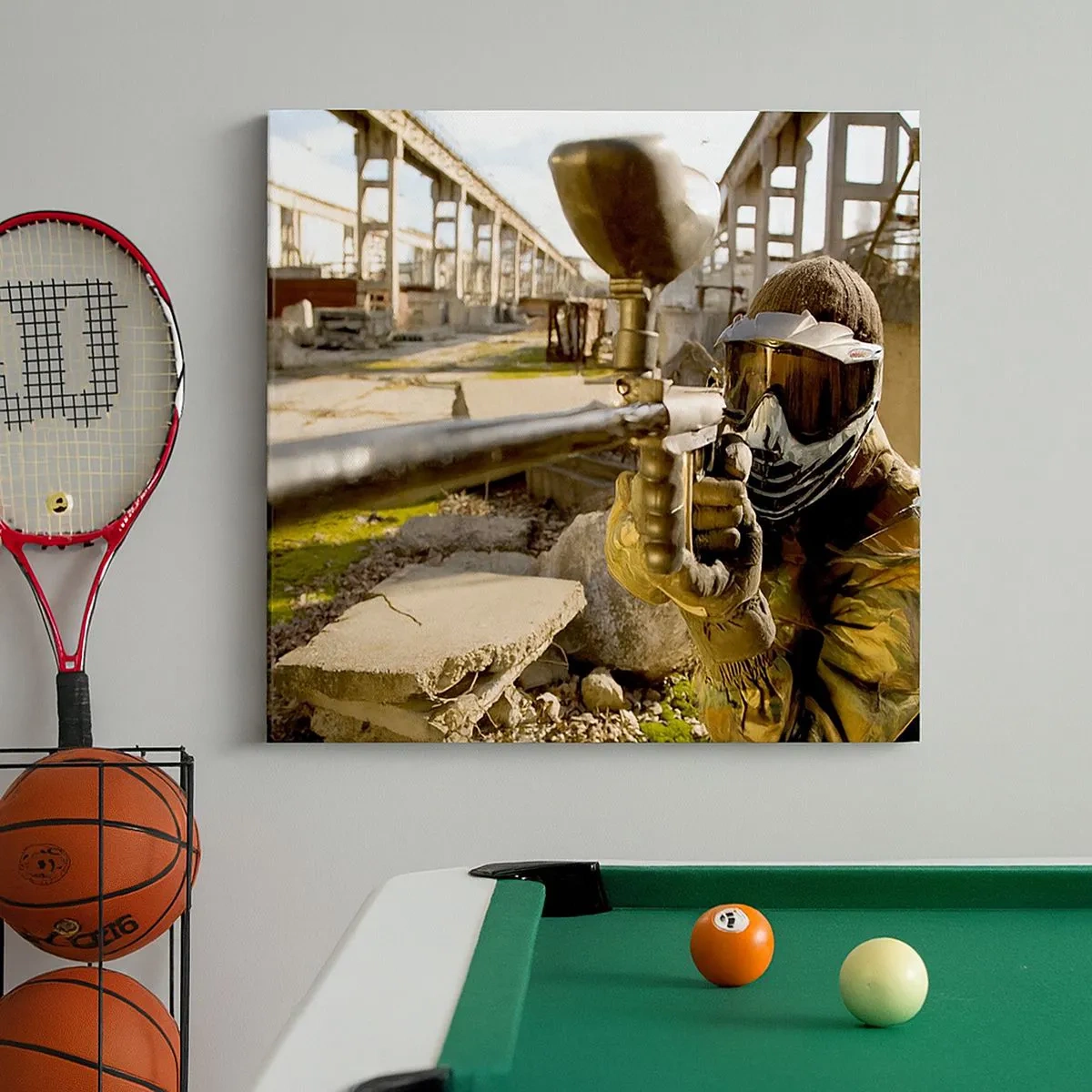 Lærredstryk - Billede på lærred - Og du kan blive en helt - 30x30 cm