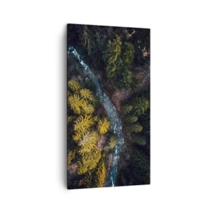 Lærredstryk - Billede på lærred - Hurtigt, stadig hurtigere - 45x80 cm