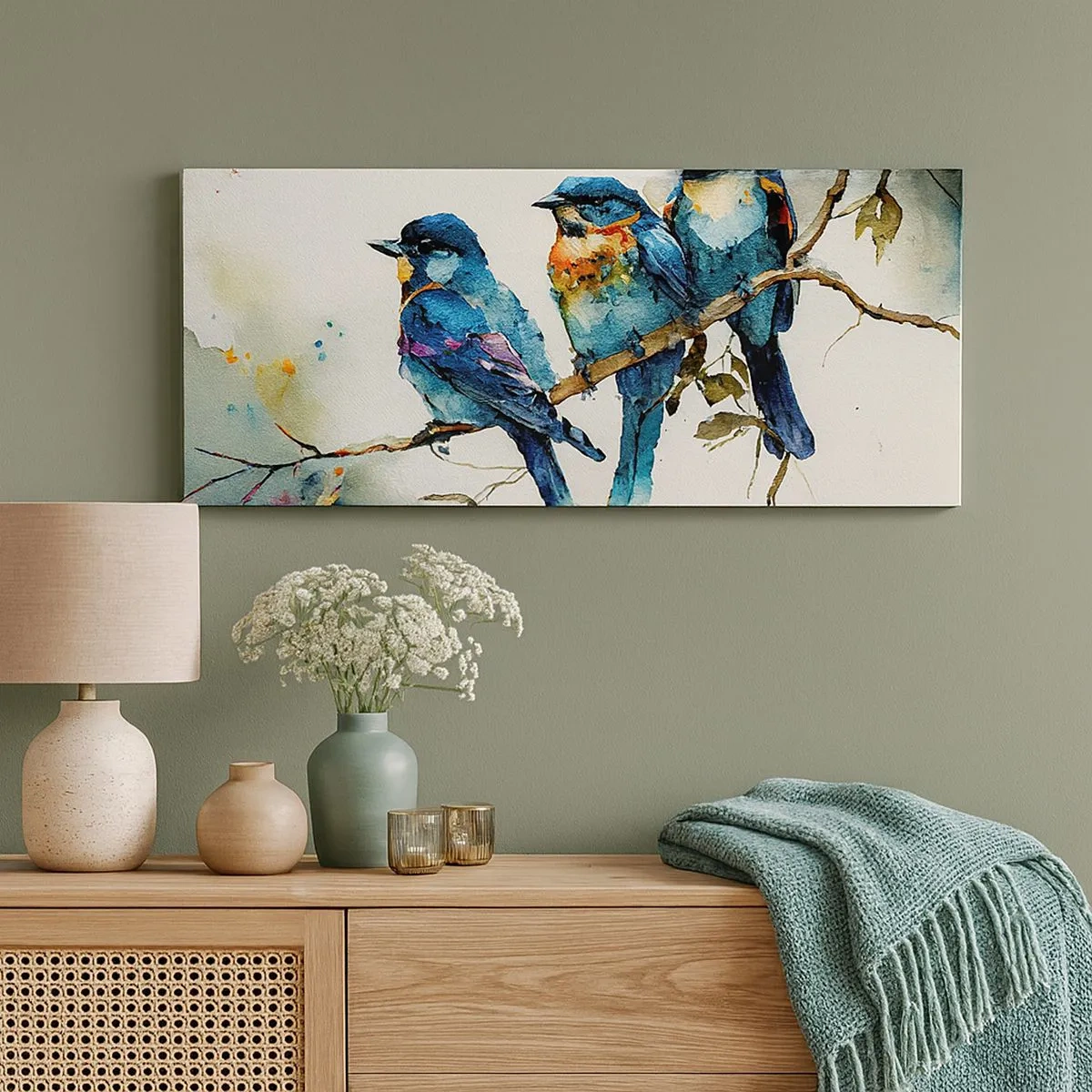 Lærredstryk - Billede på lærred - Er han fornærmet? - 100x40 cm