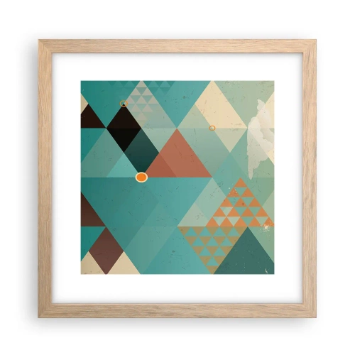 Plakat i ramme af lyst egetræ - Enhed af mangfoldighed, mangfoldighed af enhed - 30x30 cm