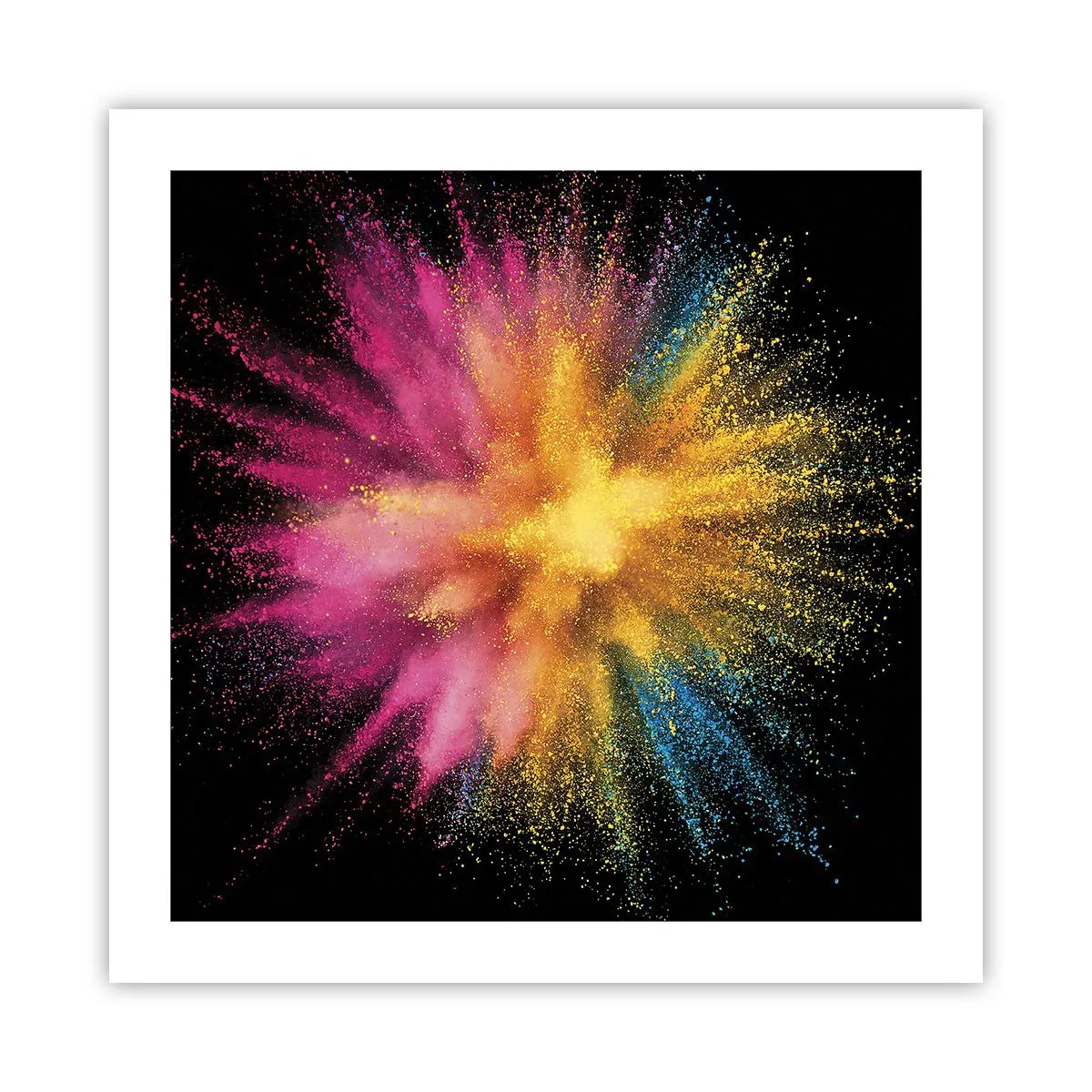 Plakat - Farvernes fødsel  - 50x50 cm