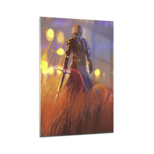 Billede på glas - Herreløs ridder - 70x100 cm