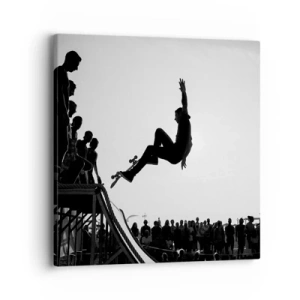 Lærredstryk - Billede på lærred - Helte og tilskuere - 40x40 cm