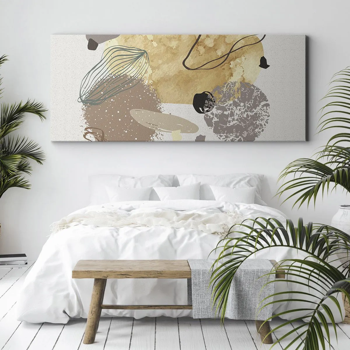 Lærredstryk - Billede på lærred - Anvendt plumkologi - 100x40 cm