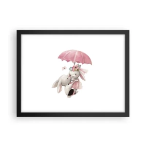 Plakat i sort ramme - Det er kærlighed - 40x30 cm