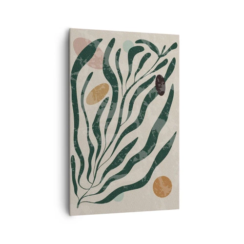 Lærredstryk - Billede på lærred - Blandt det grønne - 80x120 cm