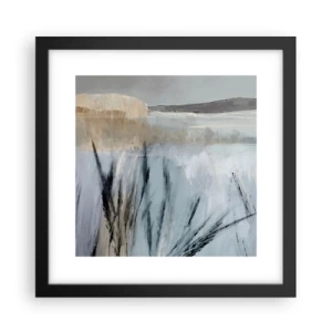 Plakat i sort ramme - Vintermarker - 30x30 cm