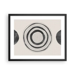 Plakat i sort ramme - Det vigtige er det, der er imellem - 50x40 cm