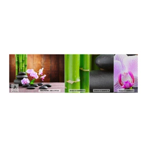 Prøve Fototapet Premium Sand - Oplev Østens fornøjelser - Blomster, Orkidé, Orkidé - 100x30 cm