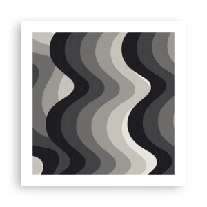 Plakat - Bølge efter bølge - 50x50 cm