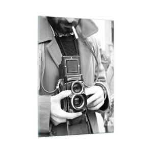 Billede på glas - I retro stil - 50x70 cm