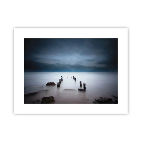 Plakat - En betænksom sø - 40x30 cm