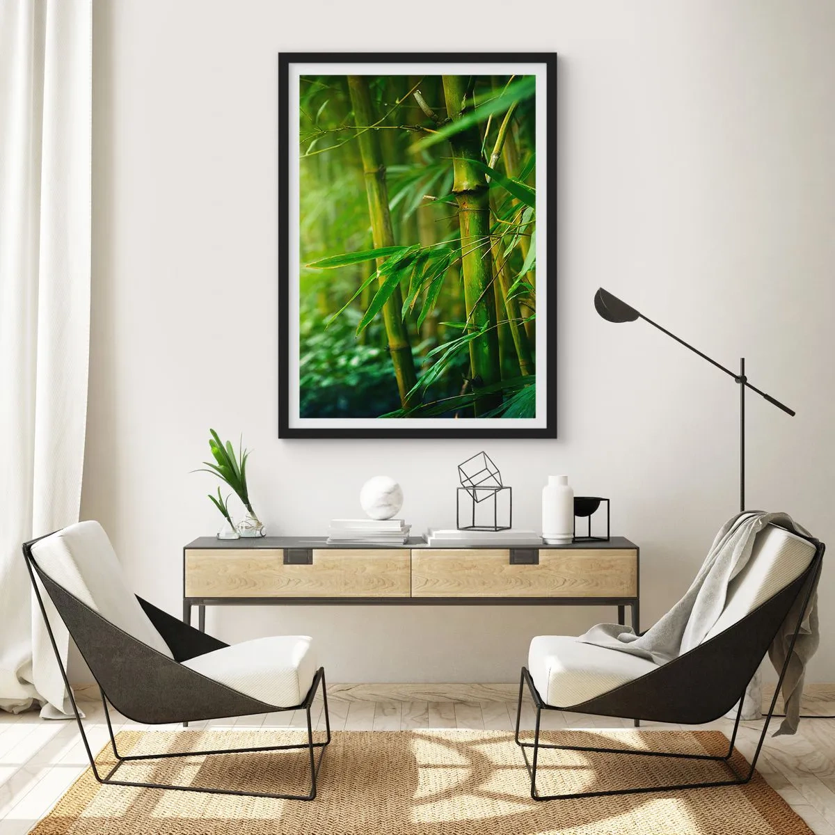Plakat i sort ramme - Lær selve det grønne at kende - 40x50 cm