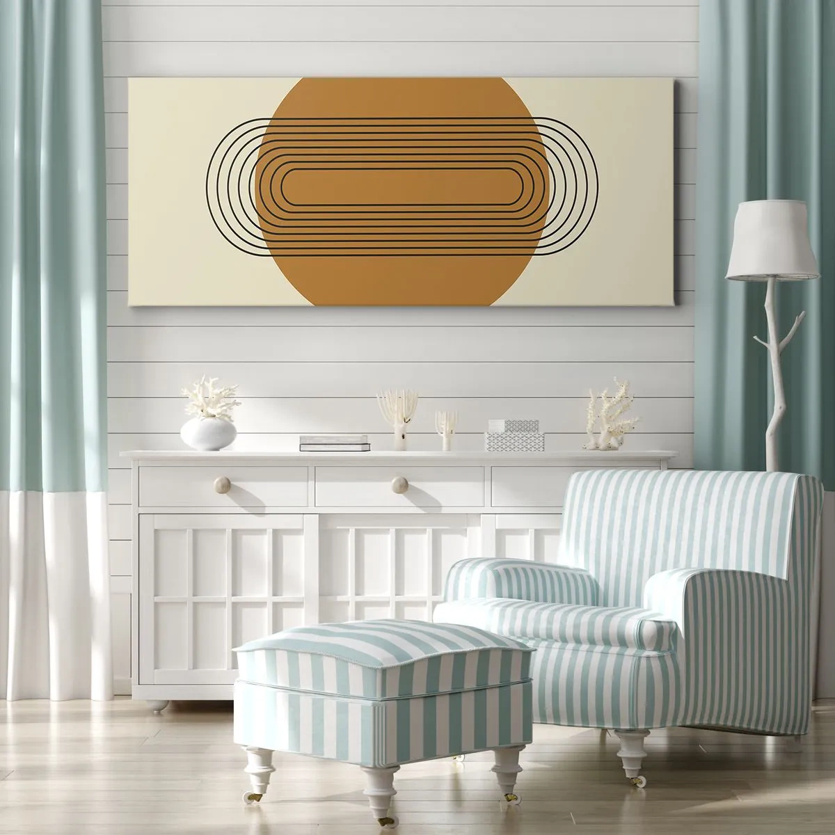 Lærredstryk - Billede på lærred - Den perfekte plan - 100x40 cm
