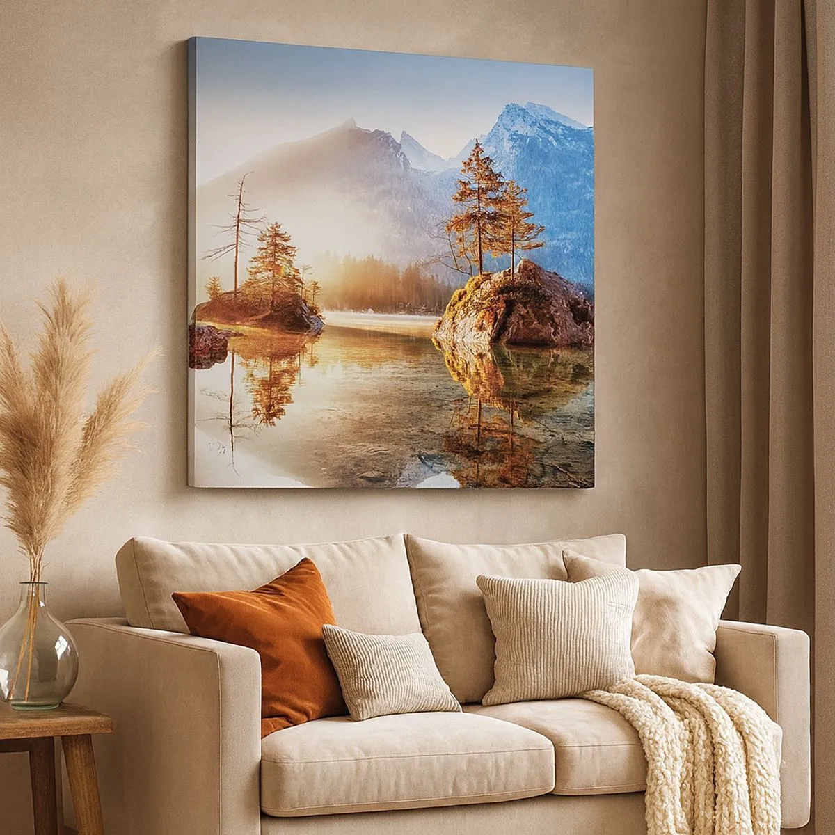 Lærredstryk - Billede på lærred - Naturen i et nyt lys - 30x30 cm