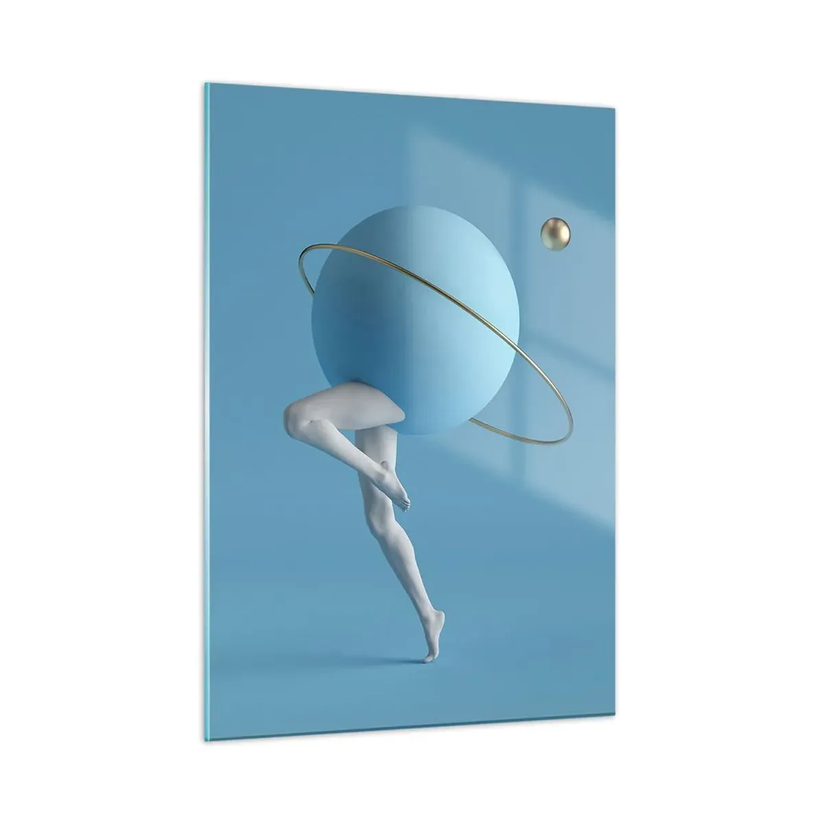 Billede på glas - Og planeterne går amok - 50x70 cm