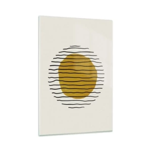 Billede på glas - Abstraktion, der skælver af varme - 80x120 cm