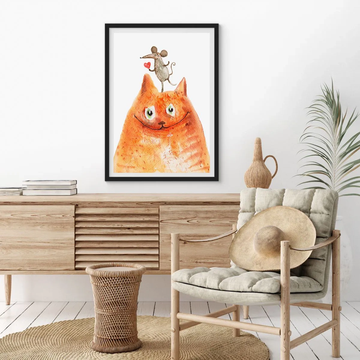Plakat i sort ramme - Kærlighedens paradokser - 40x50 cm