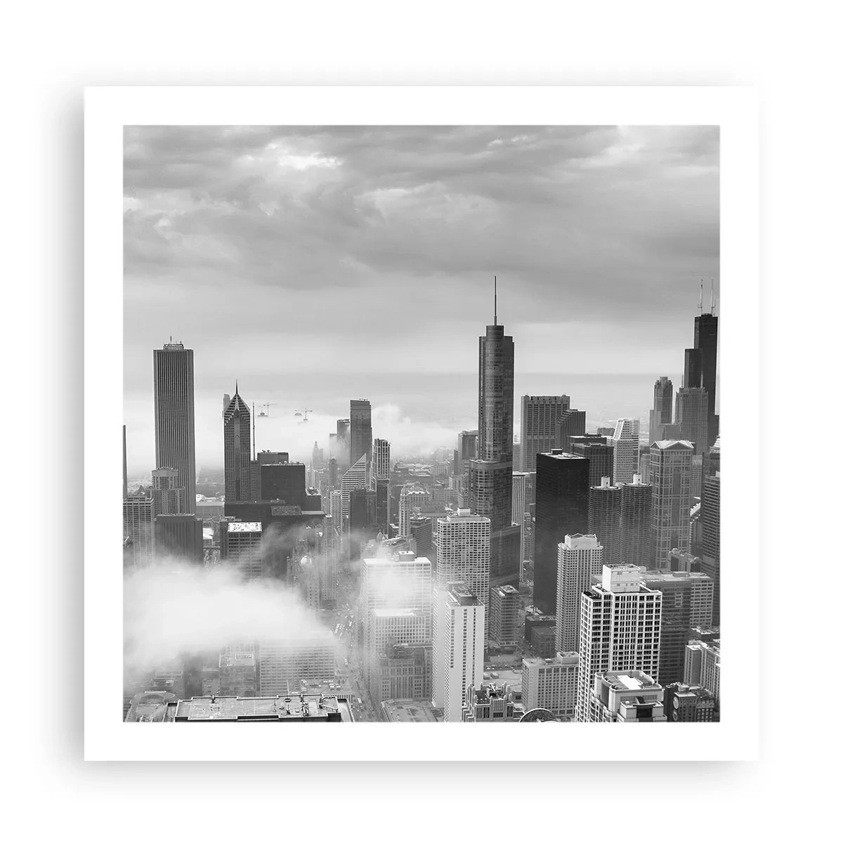 Plakat - Amerikansk landskab - 60x60 cm