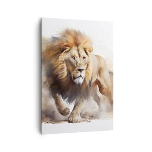 Lærredstryk - Billede på lærred - Kongen er taget af sted - 70x100 cm