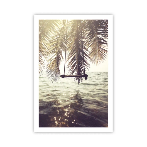 Plakat - Du kan svæve i skyerne efter behag - 61x91 cm