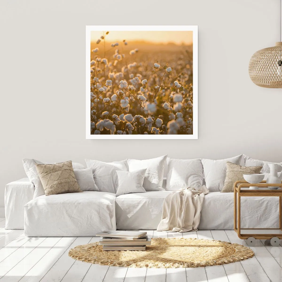Plakat - Et luftigt felt - 60x60 cm
