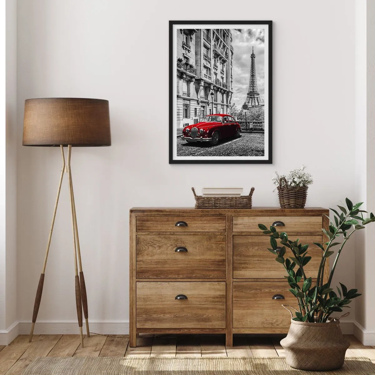 Plakat i sort ramme - Rovdyr i byen - 70x100 cm