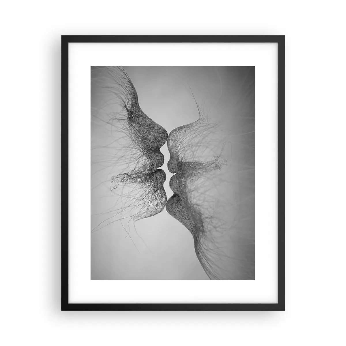 Plakat i sort ramme - Vindens kys - 40x50 cm