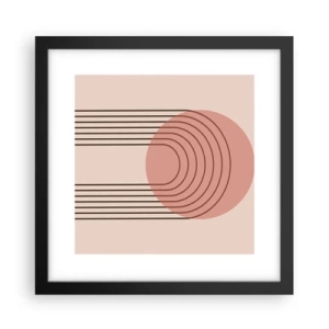 Plakat i sort ramme - Uimodståelig tiltrækningskraft - 30x30 cm