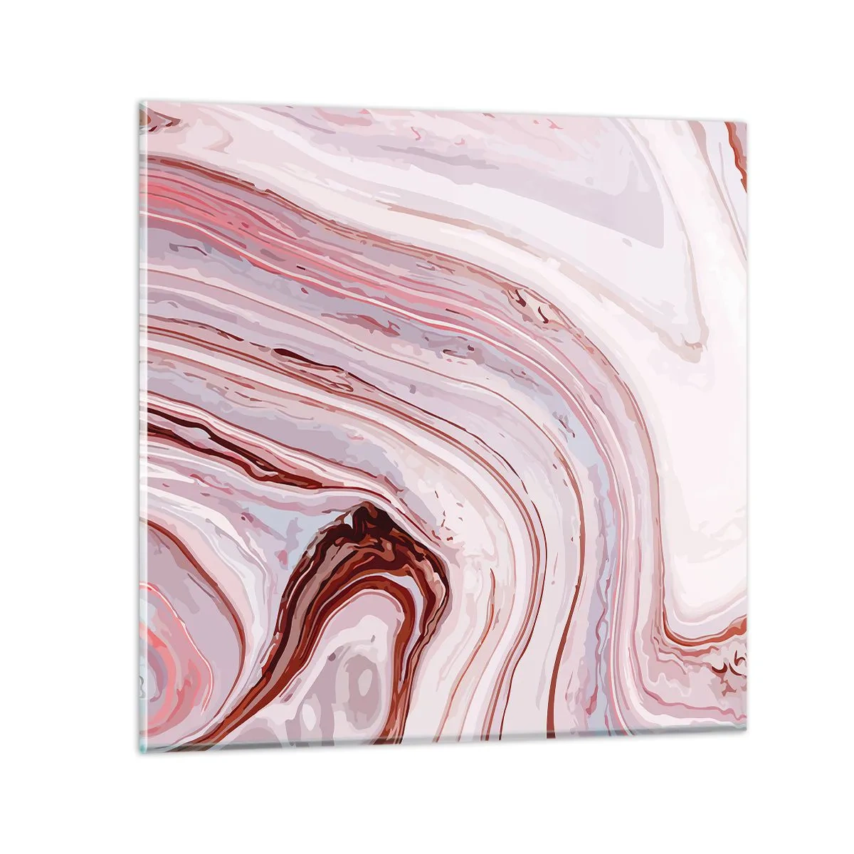 Billede på glas - Lige frem og derefter til højre ned - 60x60 cm
